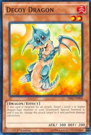 Decoy Dragon (SR02-EN008) - Structure Deck: Rise of the True Dragons 1st Edition