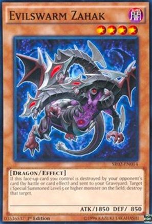 Evilswarm Zahak (SR02-EN014) - Structure Deck: Rise of the True Dragons 1st Edition