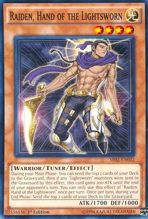 Raiden, Hand of the Lightsworn (SR02-EN022) - Structure Deck: Rise of the True Dragons 1st Edition