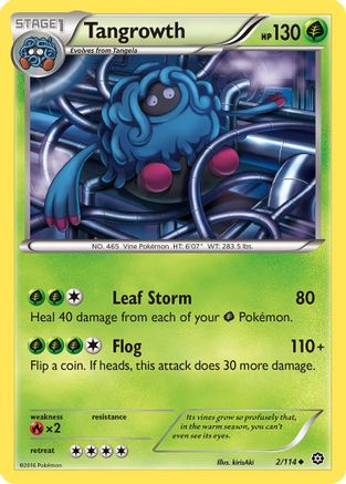 Tangrowth 002/114  XY  Steam Siege - Uncommon