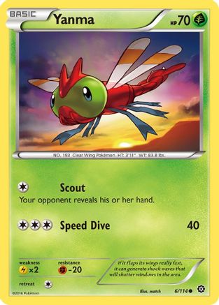 Yanma 006/114  XY  Steam Siege - Common