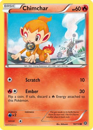 Chimchar 018/114  XY  Steam Siege - Common