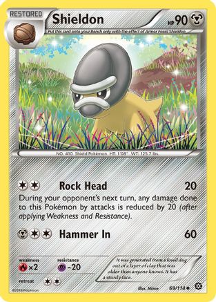 Shieldon 069/114  XY  Steam Siege - Uncommon