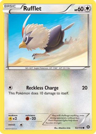 Rufflet 092/114  XY  Steam Siege - Common