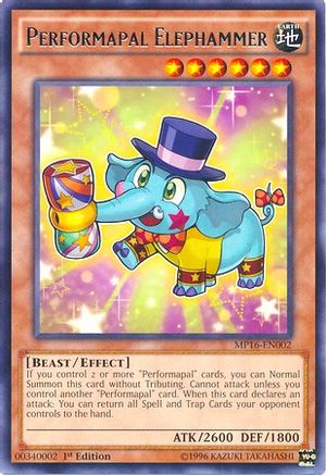 Performapal Elephammer (MP16-EN002) - 2016 Mega-Tins Mega Pack 1st Edition
