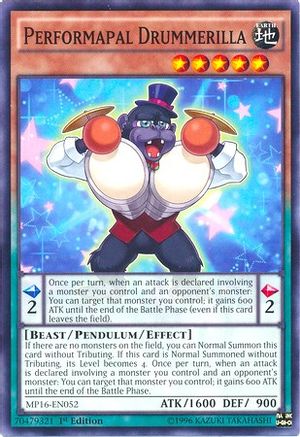 Performapal Drummerilla (MP16-EN052) - 2016 Mega-Tins Mega Pack 1st Edition