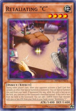 Retaliating "C" (MP16-EN076) - 2016 Mega-Tins Mega Pack 1st Edition