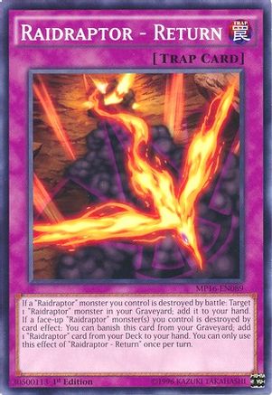 Raidraptor - Return (MP16-EN089) - 2016 Mega-Tins Mega Pack 1st Edition