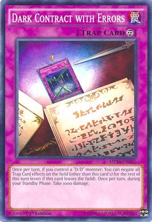 Dark Contract with Errors (MP16-EN155) - 2016 Mega-Tins Mega Pack 1st Edition