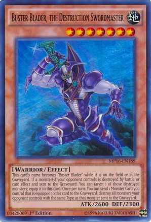 Buster Blader, the Destruction Swordmaster (MP16-EN189) - 2016 Mega-Tins Mega Pack Unlimited