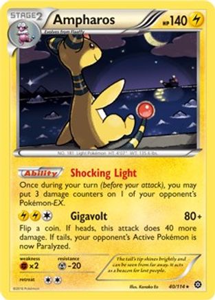 Ampharos 040/114  Deck Exclusives - Rare