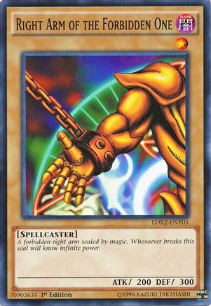 Right Arm of the Forbidden One (LDK2-ENY05) - Legendary Decks II 1st Edition