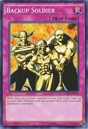 Backup Soldier (LDK2-ENY39) - Legendary Decks II 1st Edition