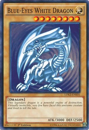 Blue-Eyes White Dragon (Version 2) (LDK2-ENK01) - Legendary Decks II Unlimited