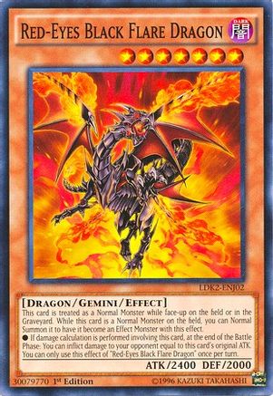 Red-Eyes Black Flare Dragon (LDK2-ENJ02) - Legendary Decks II Unlimited