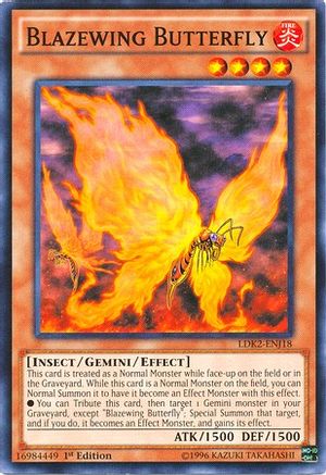 Blazewing Butterfly (LDK2-ENJ18) - Legendary Decks II 1st Edition