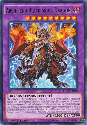 Archfiend Black Skull Dragon (LDK2-ENJ42) - Legendary Decks II 1st Edition