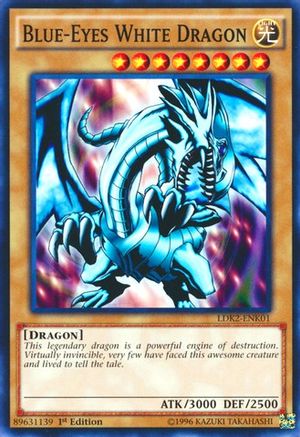 Blue-Eyes White Dragon (Version 1) (LDK2-ENK01) - Legendary Decks II Unlimited