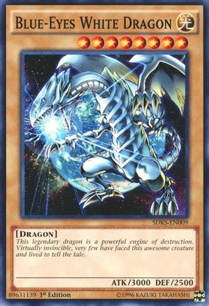 Blue-Eyes White Dragon (SDKS-EN009) - Structure Deck: Seto Kaiba 1st Edition