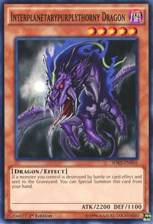 Interplanetarypurplythorny Dragon (SDKS-EN016) - Structure Deck: Seto Kaiba 1st Edition