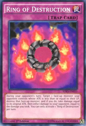 Ring of Destruction (SDKS-EN033) - Structure Deck: Seto Kaiba 1st Edition