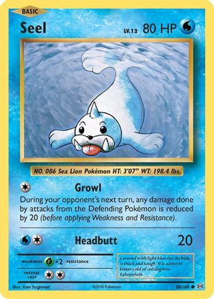 Seel 028/108  XY  Evolutions - Common