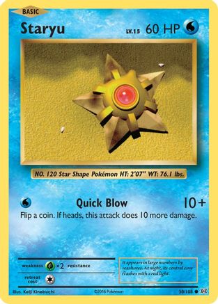 Staryu 030/108  XY  Evolutions - Common