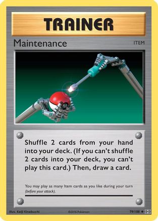 Maintenance 079/108  - Reverse Holofoil XY  Evolutions - Uncommon
