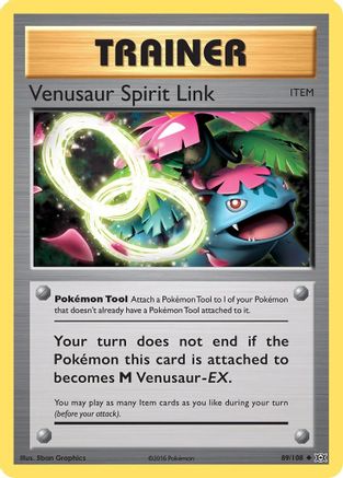 Venusaur Spirit Link 089/108  XY  Evolutions - Uncommon