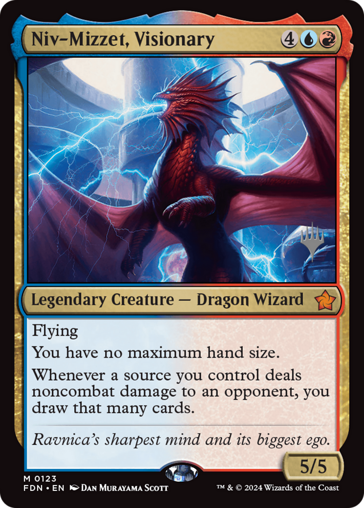 Niv-Mizzet, Visionary (PPDSK-123) - Promo Pack: Duskmourn: House of Horror