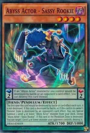 Abyss Actor - Sassy Rookie (DESO-EN019) - Destiny Soldiers 1st Edition