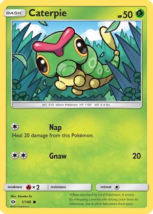 Caterpie 001/149  SM Base Set - Common