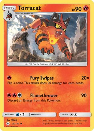 Torracat 025/149  SM Base Set - Uncommon