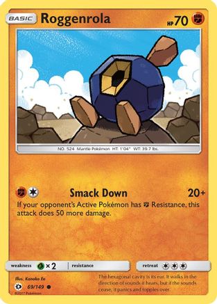 Roggenrola 069/149  SM Base Set - Common