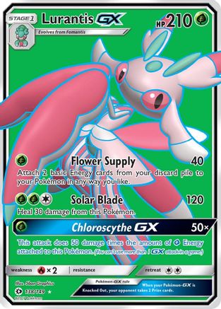 Lurantis GX (Full Art) 138/149  - Holofoil SM Base Set - Ultra Rare