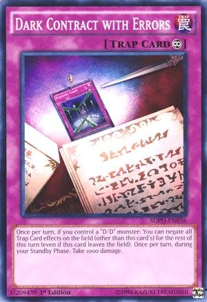 Dark Contract with Errors (SDPD-EN036) - Structure Deck: Pendulum Domination 1st Edition