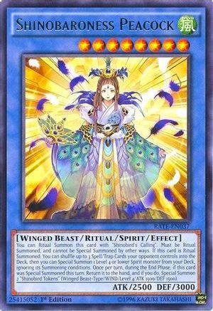 Shinobaroness Peacock (RATE-EN037) - Raging Tempest Unlimited