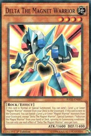Delta The Magnet Warrior (RATE-EN097) - Raging Tempest 1st Edition