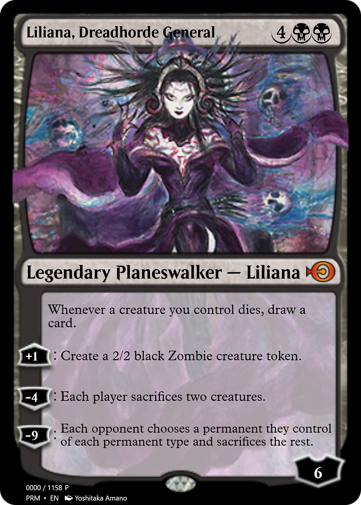 Liliana, Dreadhorde General (PRM-72283) - Magic Online Promos Foil