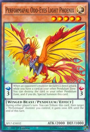 Performapal Odd-Eyes Light Phoenix (SP17-EN032) - Star Pack - Battle Royal 1st Edition