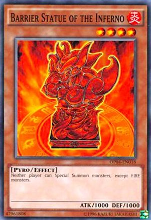Barrier Statue of the Inferno (OP04-EN018) - OTS Tournament Pack 4 Unlimited