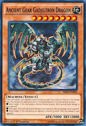 Ancient Gear Gadjiltron Dragon (SR03-EN004) - Structure Deck: Machine Reactor 1st Edition