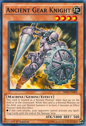 Ancient Gear Knight (SR03-EN009) - Structure Deck: Machine Reactor 1st Edition