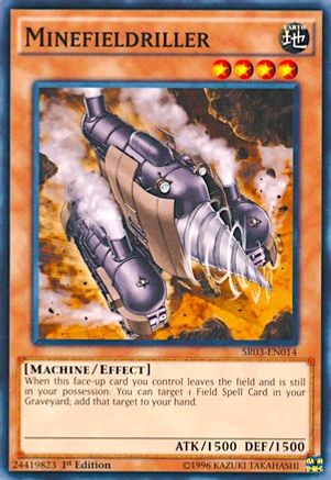 Minefieldriller (SR03-EN014) - Structure Deck: Machine Reactor 1st Edition