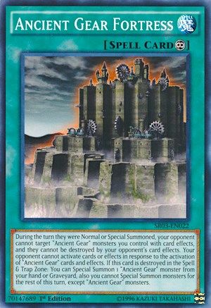 Ancient Gear Fortress (SR03-EN022) - Structure Deck: Machine Reactor 1st Edition
