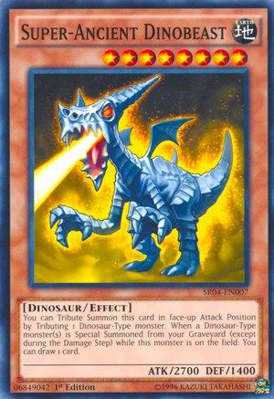 Super-Ancient Dinobeast (SR04-EN007) - Structure Deck: Dinosmasher's Fury Unlimited