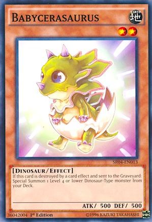 Babycerasaurus (SR04-EN013) - Structure Deck: Dinosmasher's Fury 1st Edition