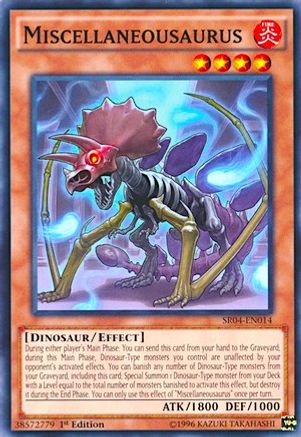 Miscellaneousaurus (SR04-EN014) - Structure Deck: Dinosmasher's Fury Unlimited