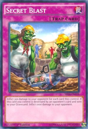 Secret Blast (SR04-EN038) - Structure Deck: Dinosmasher's Fury 1st Edition