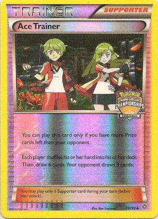 Ace Trainer 069/98  - Reverse Holofoil League & Championship Cards - Promo